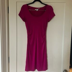 Dvf pink body con dress